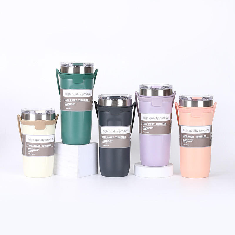 Q710 - 710ML Double Wall Insulated Tumbler With Handle
