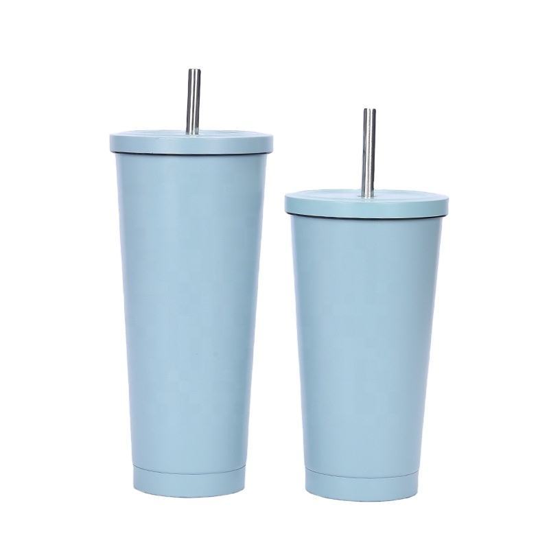 Q500F -500ml New Trend Double Wall Vacuum Stainless Steel Insulated Tumbler With Straw