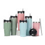 Q900L-900ml Stainless steel tumbler with lid and straw