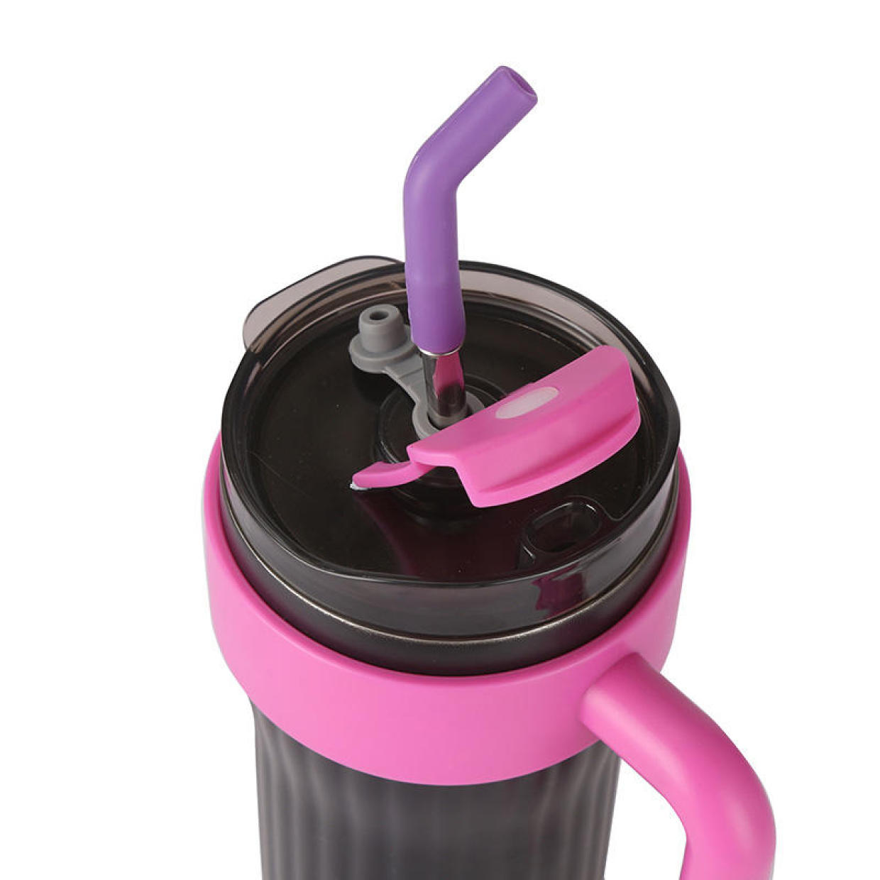 QT860-16oz Double Wall Stainless Steel Insulated Tumbler with Handle