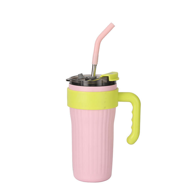 QT860-16oz Double Wall Stainless Steel Insulated Tumbler with Handle