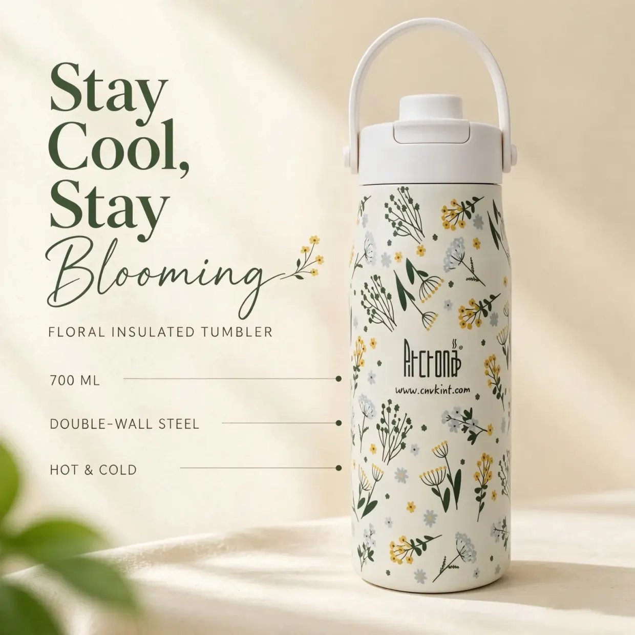 S700A-700ml Double wall stainless steel vacuum bottle with handle