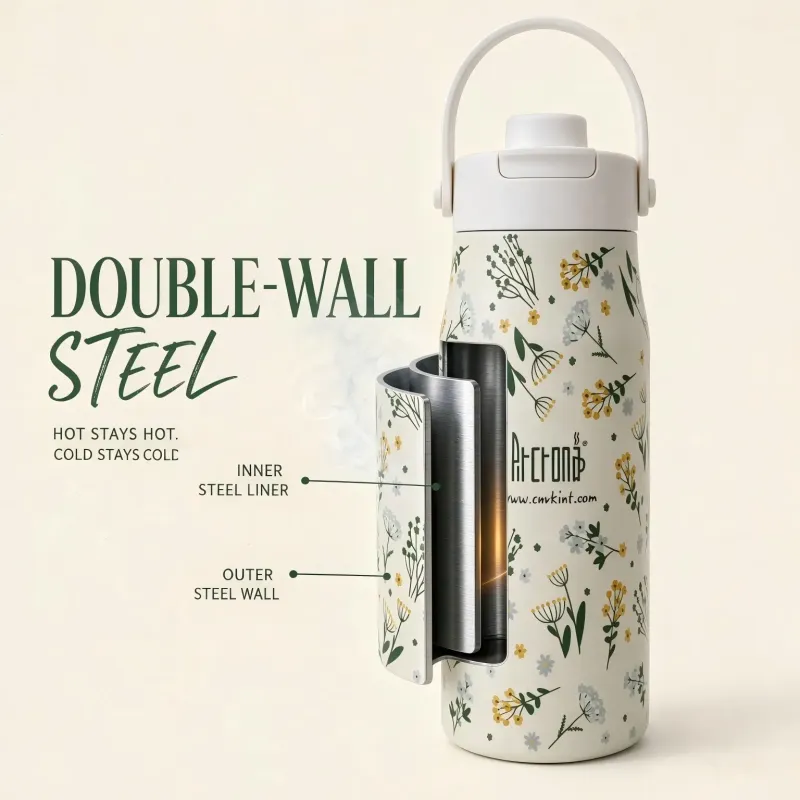 S700A-700ml Double wall stainless steel vacuum bottle with handle