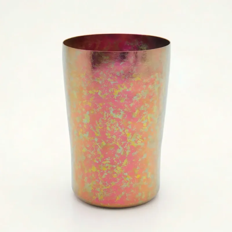 Ti300B-300ml Pure Titanium Double-Wall Vacuum Insulated Tumbler, Lightweight & BPA-Free, for Hot & Cold Drinks