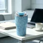 Ti380-380ml Pure Titanium Double-Wall Vacuum Insulated Bottle, Lightweight & BPA-Free, for Hot & Cold Drinks
