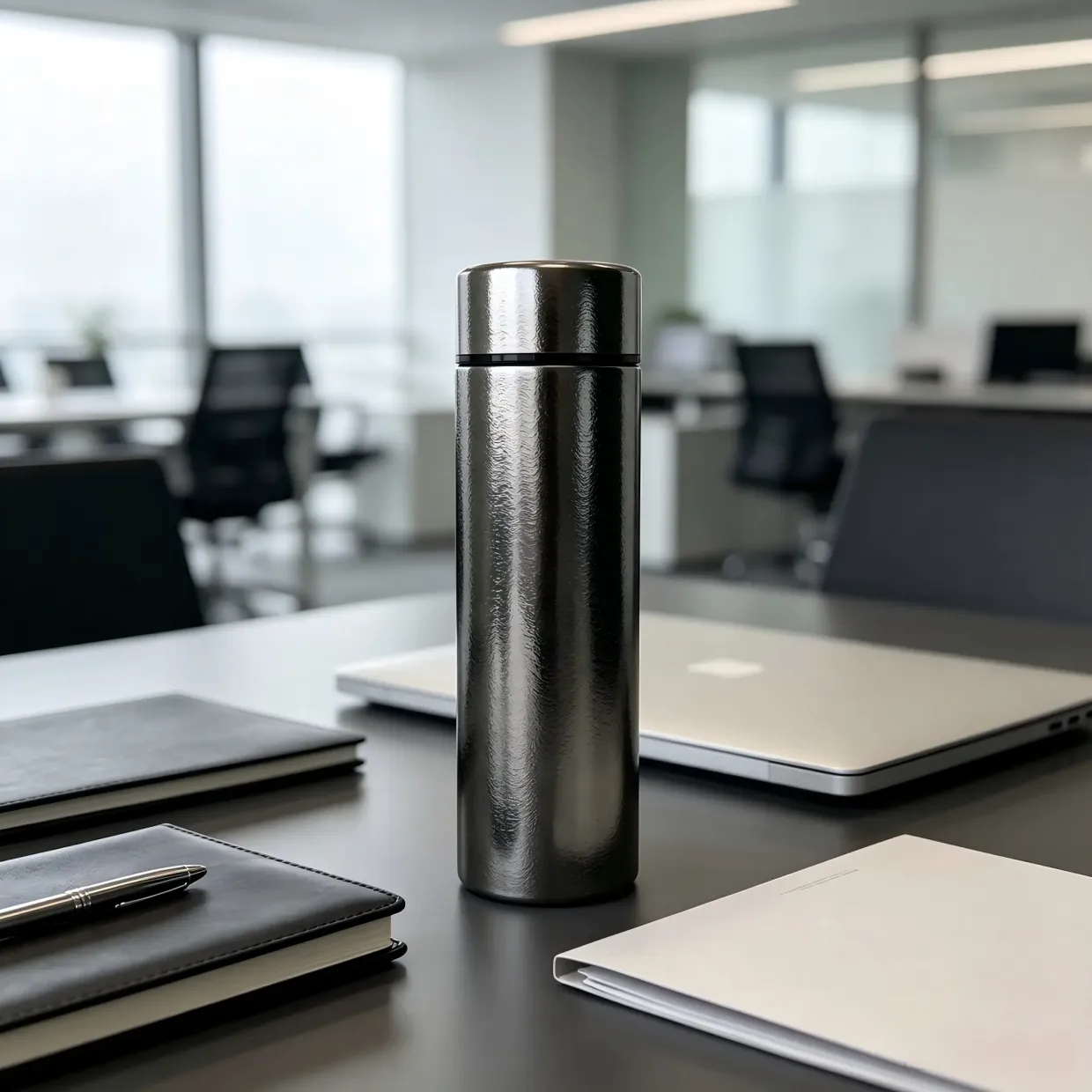 Ti500-500ml Pure Titanium Double-Wall Vacuum Insulated Bottle, Lightweight & BPA-Free, for Hot & Cold Drinks