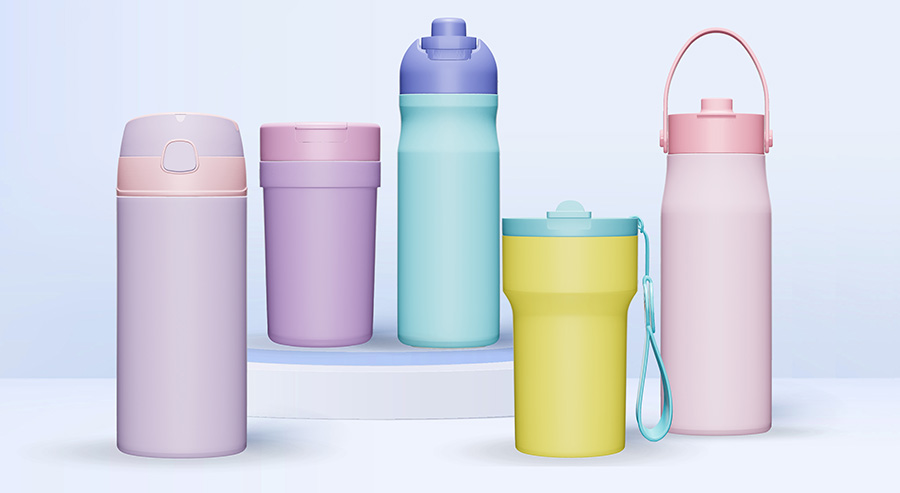 Stock drinkware models before decoration