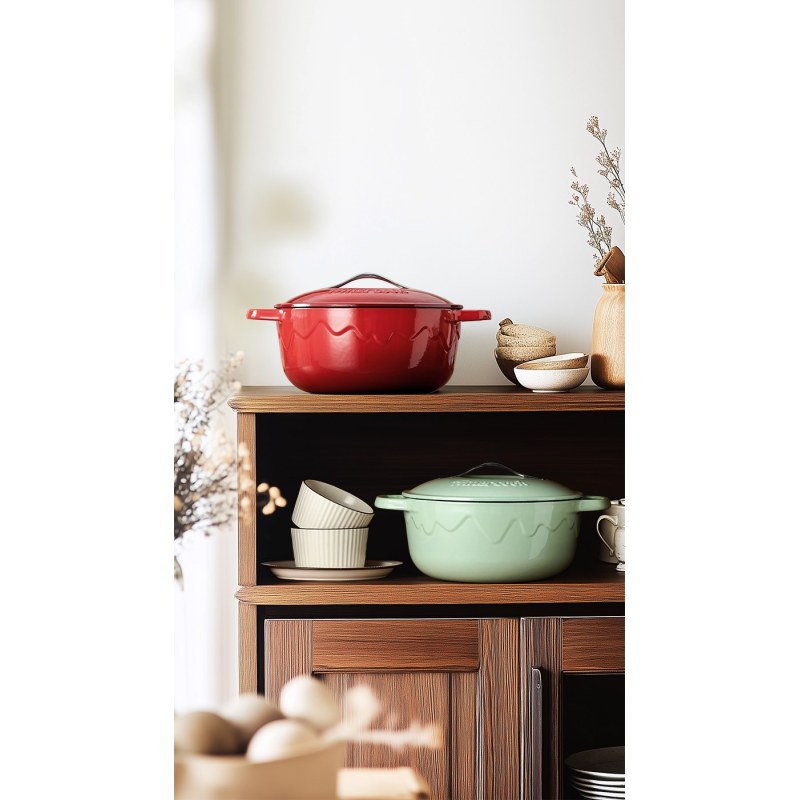 Alfetta Cast Iron 22cm Casserole W/Lid Cast Iron
