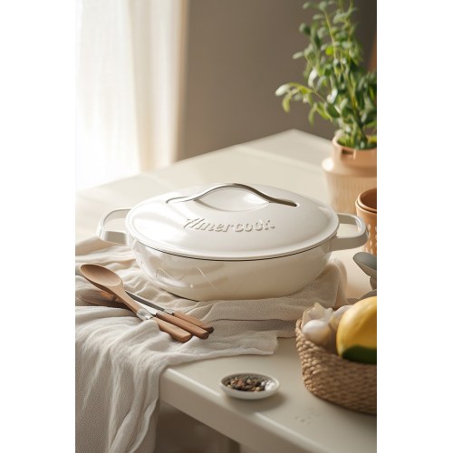 Alfetta Cast Iron 30cm Oval Casserole W/Lid Cast Iron