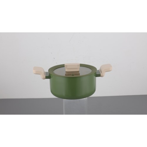 Amvegan 24cm Casserole W/Lid Pressed Aluminum