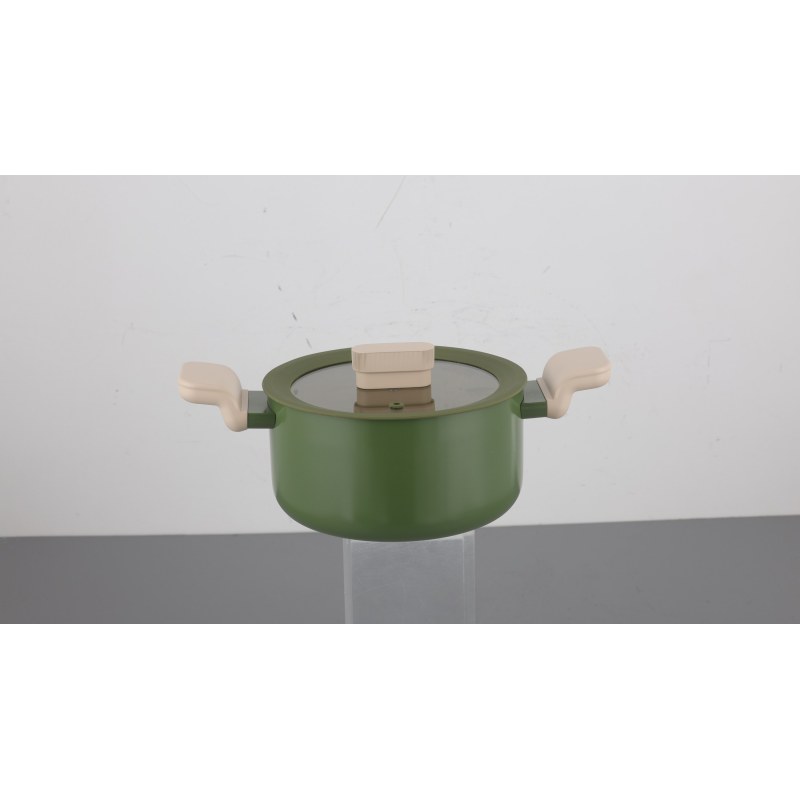 Amvegan 24cm Casserole W/Lid Pressed Aluminum