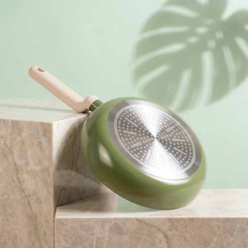 Amvegan 28cm Wok Pan Pressed Aluminum