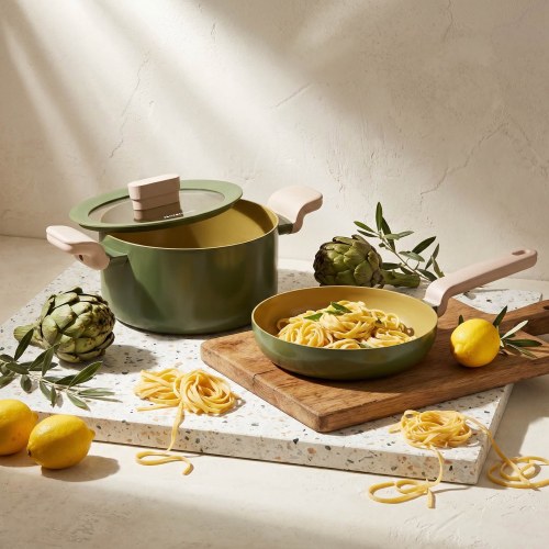 Amvegan 28cm Wok Pan Pressed Aluminum