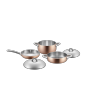 Stellar 20cm Casserole W/Lid Tri-Ply S.S