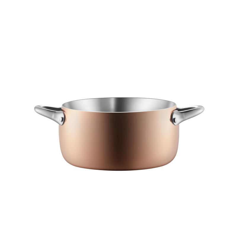 Stellar 20cm Casserole W/Lid Tri-Ply S.S