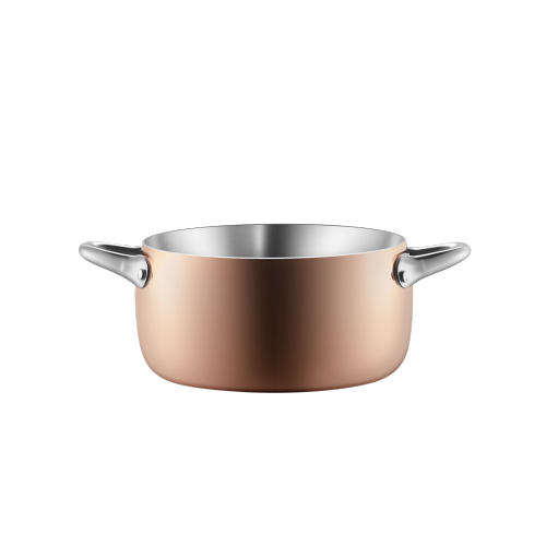 Stellar 24cm Casserole W/Lid Tri-Ply S.S