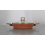Terracotta 20cm Casserole W/Lid Pressed AL
