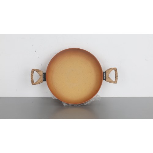 Terracotta 24cm Casserole W/Lid Pressed AL