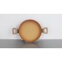 Terracotta 20cm Casserole W/Lid Pressed AL