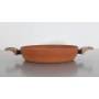 Terracotta 20cm Casserole W/Lid Pressed AL