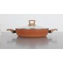 Terracotta 20cm Casserole W/Lid Pressed AL