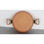 Terracotta 20cm Casserole W/Lid Pressed AL