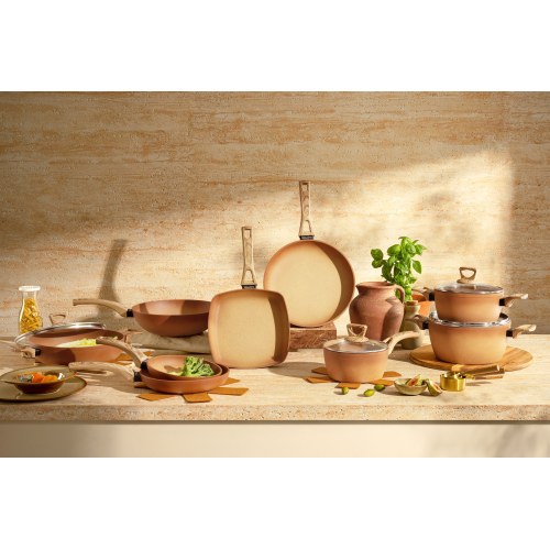 Terracotta 28cm Wok Pressed AL