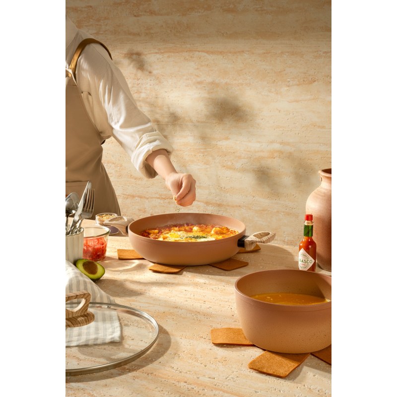 Terracotta 28cm Wok Pressed AL