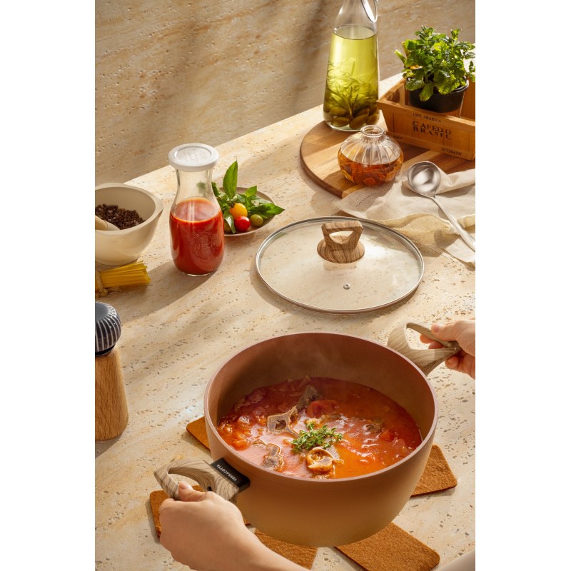 Terracotta 28cm Wok Pressed AL