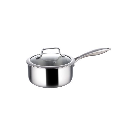 Lume 18cm Sauce Pan W/Lid Tri-Ply SS