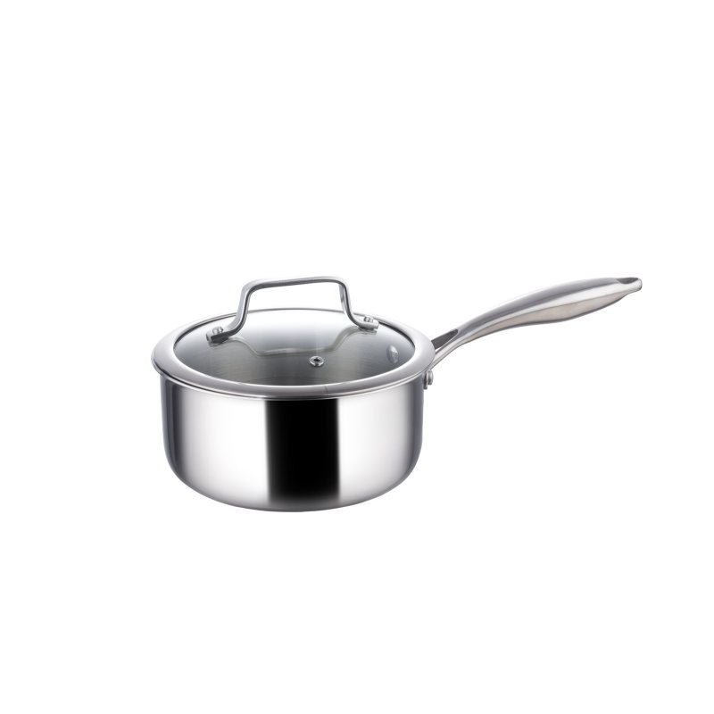 Lume 18cm Sauce Pan W/Lid Tri-Ply SS