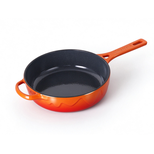 Alfetta Cast Iron 25cm Deep Fry Pan W/Lid Cast Iron