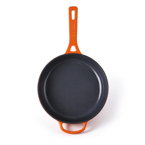 Alfetta Cast Iron 25cm Deep Fry Pan W/Lid Cast Iron