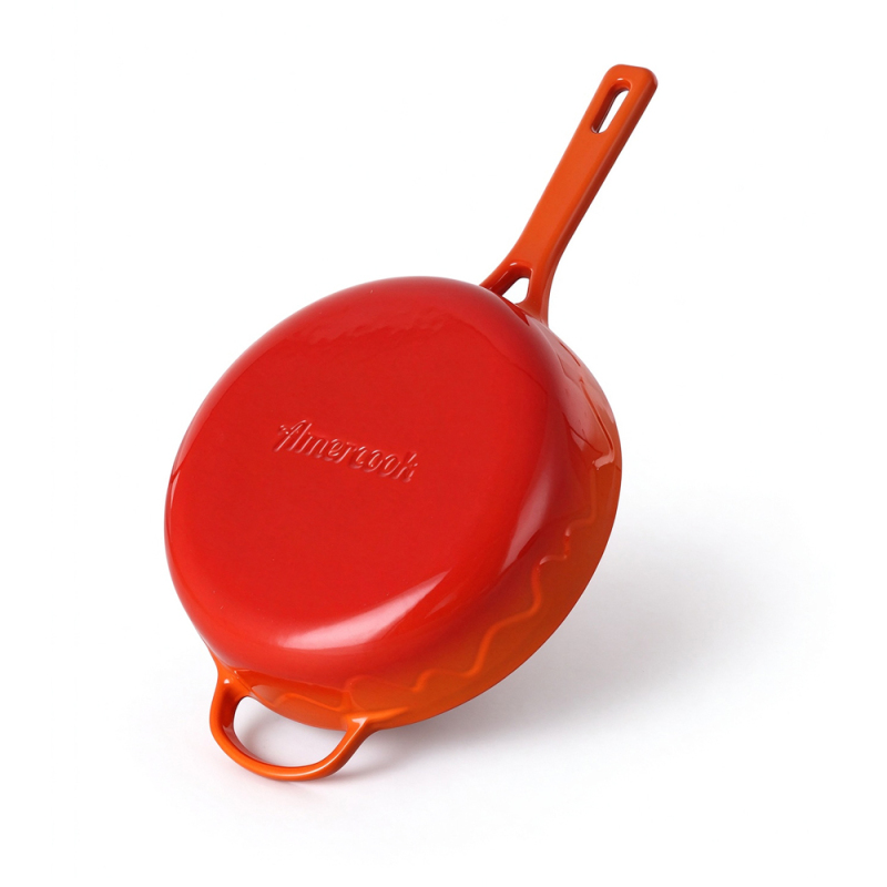 Alfetta Cast Iron 25cm Deep Fry Pan W/Lid Cast Iron