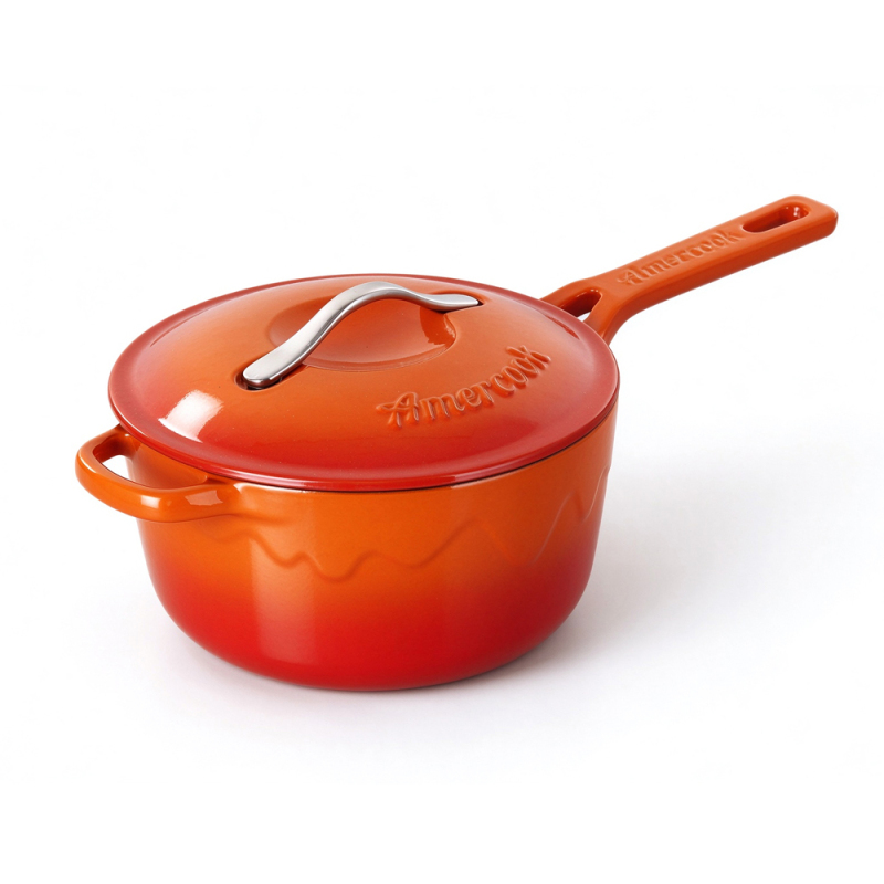 Alfetta Cast Iron 18cm Sauce Pan W/Lid Cast Iron