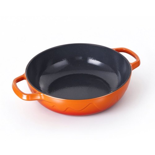 Alfetta Cast Iron 28cm Shallow Pot W/Lid Cast Iron