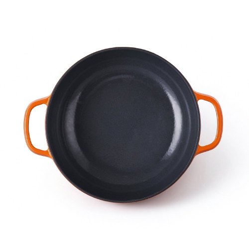Alfetta Cast Iron 28cm Shallow Pot W/Lid Cast Iron