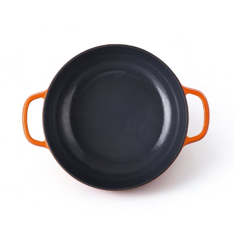 Alfetta Cast Iron 28cm Shallow Pot W/Lid Cast Iron