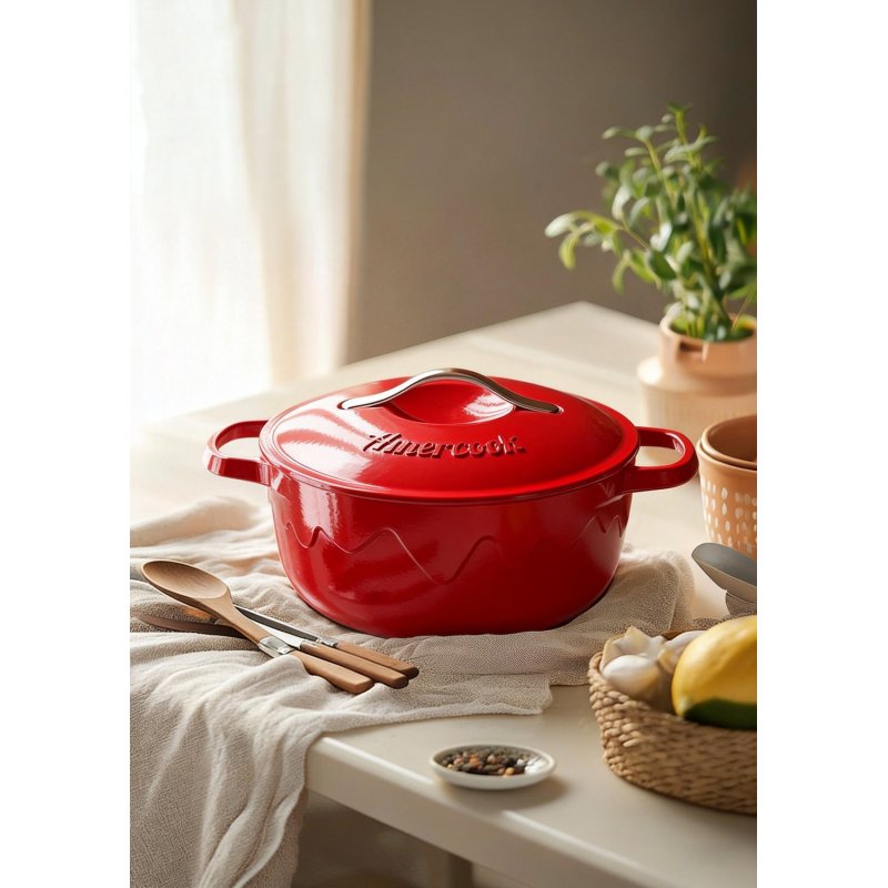 Alfetta Cast Iron 22cm Casserole W/Lid Cast Iron