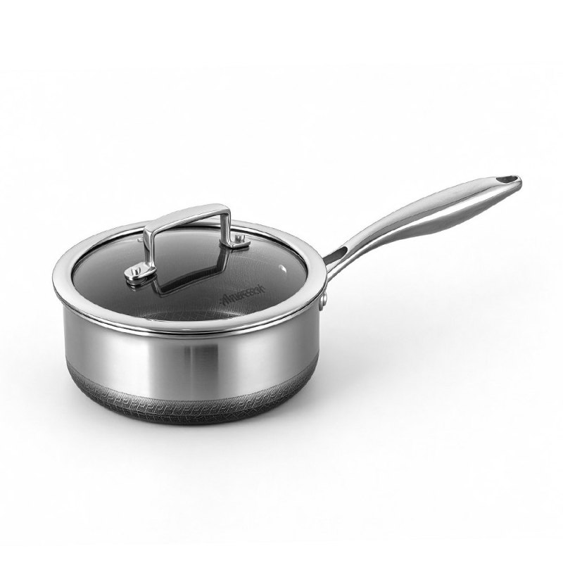 Aristo Pro 18cm Sauce Pan W/Lid Tri-Ply SS