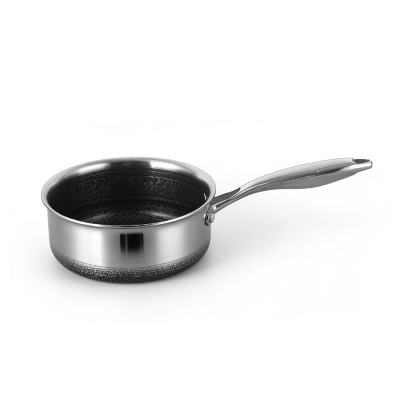Aristo Pro 18cm Sauce Pan W/Lid Tri-Ply SS