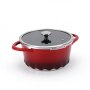 Artmartin 26cm Casserole W/Steamer +Lid Die-Cast Aluminum