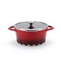 Artmartin 26cm Casserole W/Steamer +Lid Die-Cast Aluminum