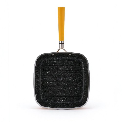 Artmartin 26cm Square Grill Pan Die-Cast Aluminum