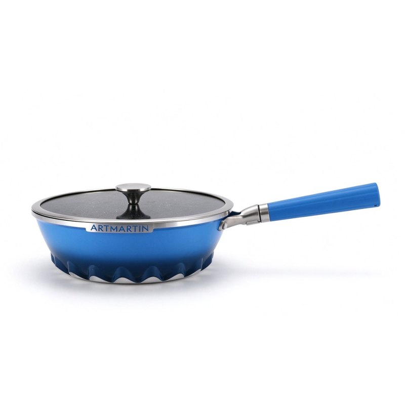 Artmartin 28cm Wok Pan W/Lid Die-Cast Aluminum
