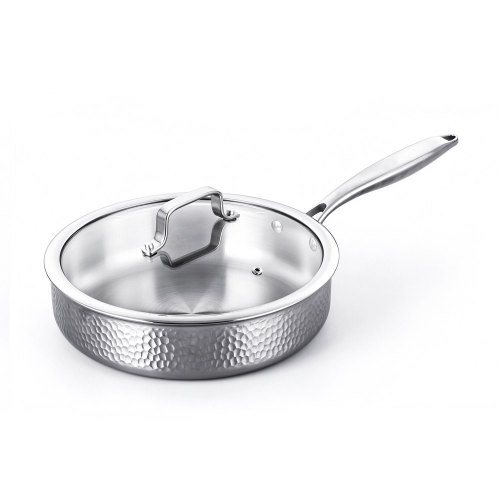 Hammerton 26cm Deep Fry Pan W/Lid Tri-Ply S.S
