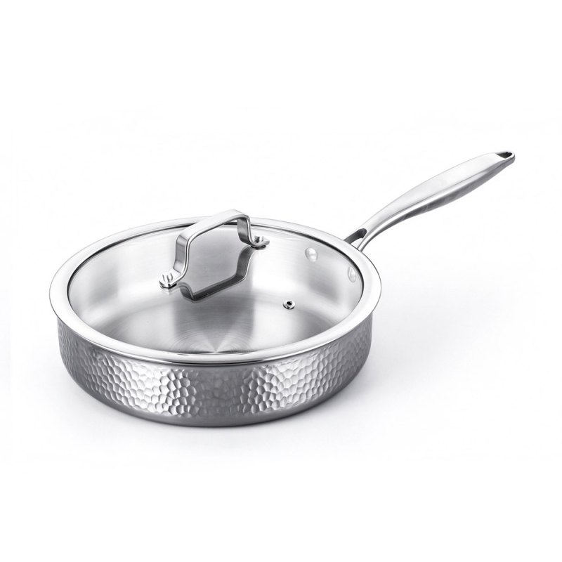 Hammerton 26cm Deep Fry Pan W/Lid Tri-Ply S.S
