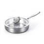 Hammerton 26cm Deep Fry Pan W/Lid Tri-Ply S.S