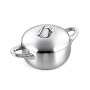 Stellar 20cm Casserole W/Lid Tri-Ply S.S