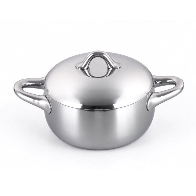 Stellar 20cm Casserole W/Lid Tri-Ply S.S